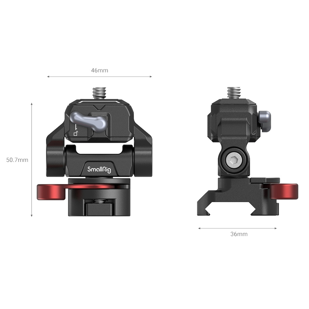 SmallRig - Drop-in HawkLock mini Quick Release Monitor Mount with NATO Clamp - 3601