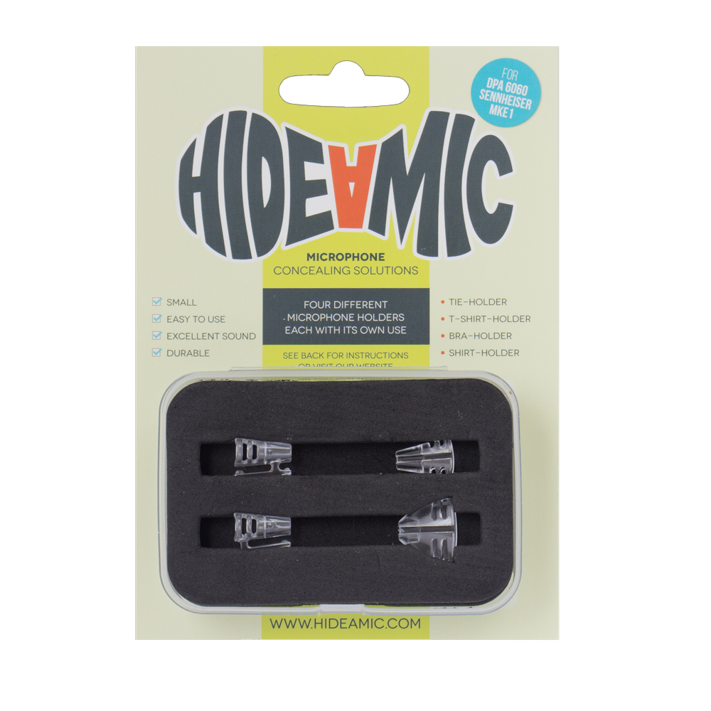 Hide a Mic - Concealer Set für DPA 6060 / Sennheiser MKE1 / Transparent