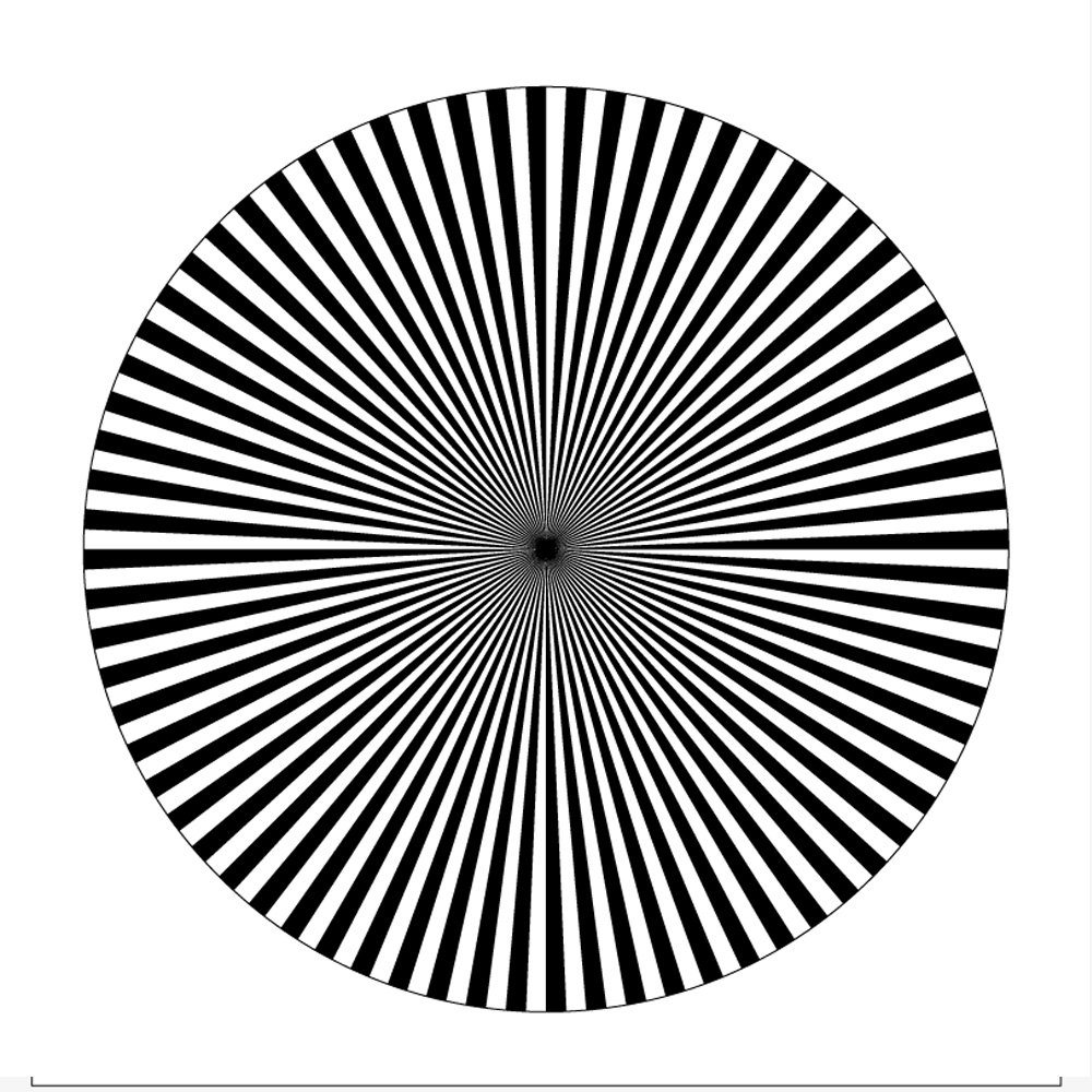 Prêt à Tourner - Focus Sharpness Chart 5°