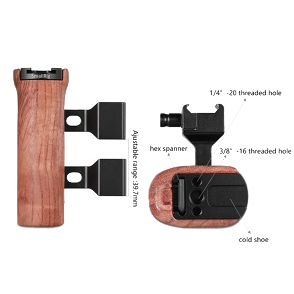 SmallRig - Wooden NATO Side Handle - 2187B