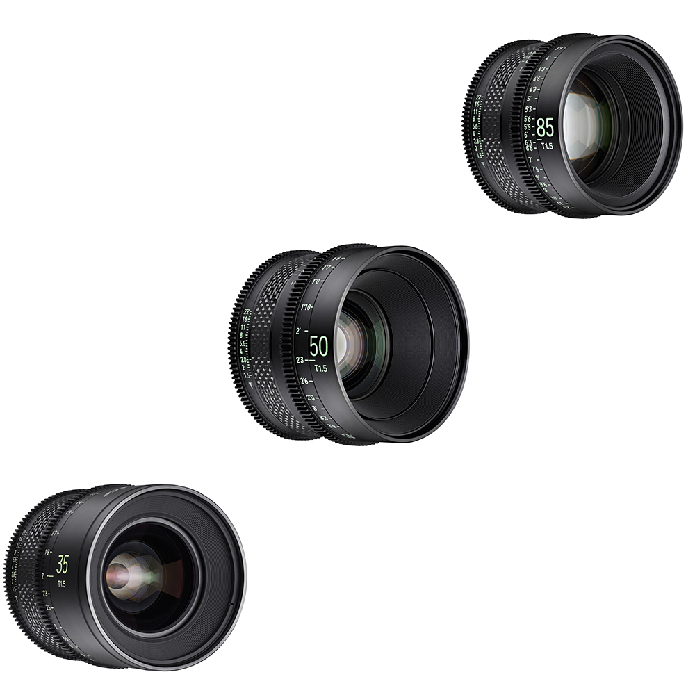 Xeen - Objektiv Bundle 35mm, 50mm und 85mm CF Cinema für EF-Mount