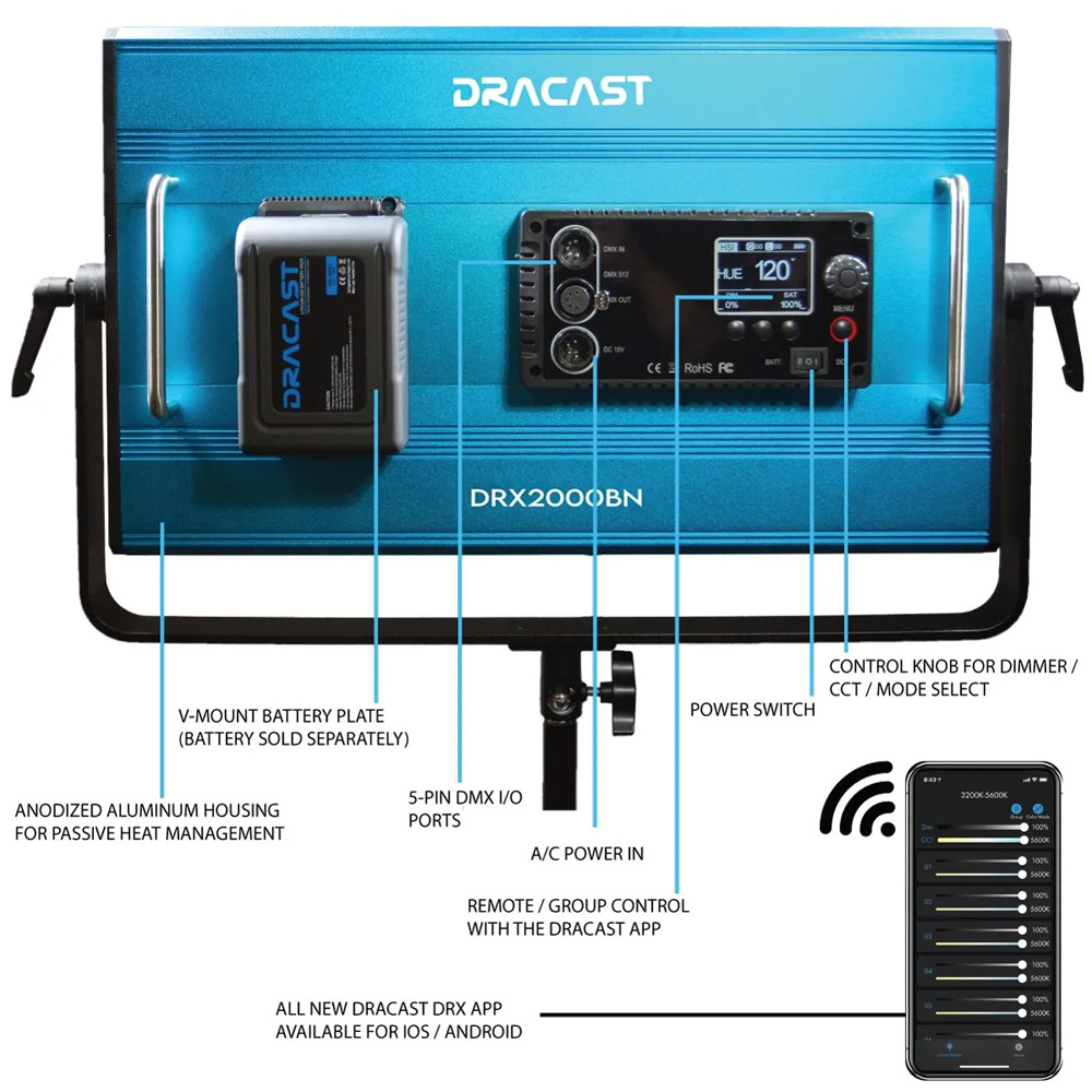 Dracast - DRX2000DN