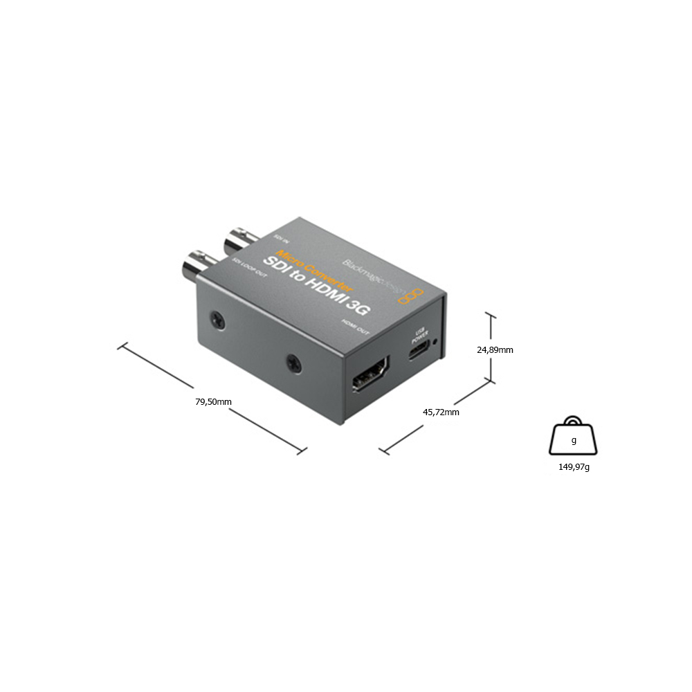 Blackmagic - Micro Converter SDI zu HDMI 3G mit Netzteil