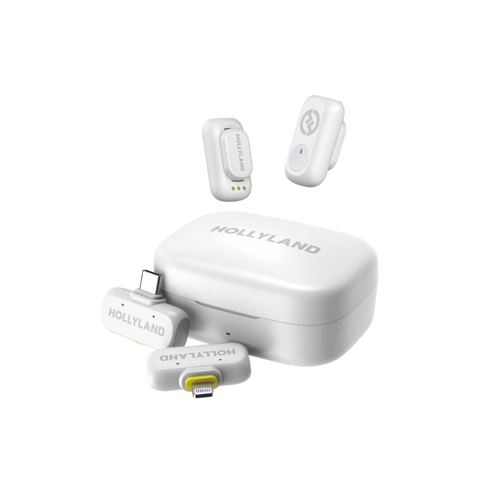 Lark A1 Cobo White Hollyland LARK A1 Combo – Wireless Mikrofon (Ivory White)