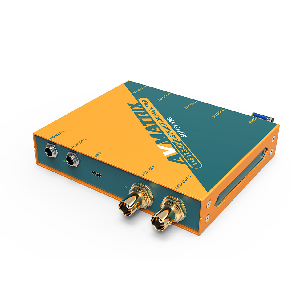 SD1151-12G_1 AVMATRIX - 1×5 12G-SDI Reclocking Distribution Amplifier