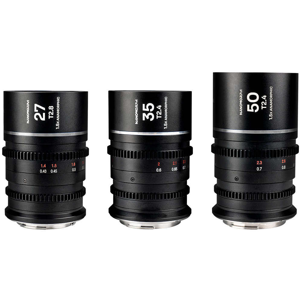 LAOWA - Nanomorph S35 Prime 3er Set mit Sony E-Mount - Silber