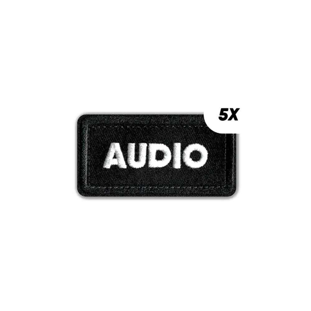 CRDBAG - Einzelpatches "AUDIO" - 5 Stck