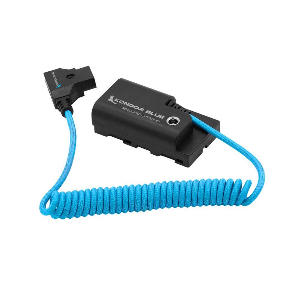 Kondor Blue - D-Tap to Sony L-Series NPF Dummy Battery Cable (Kondor Blue)
