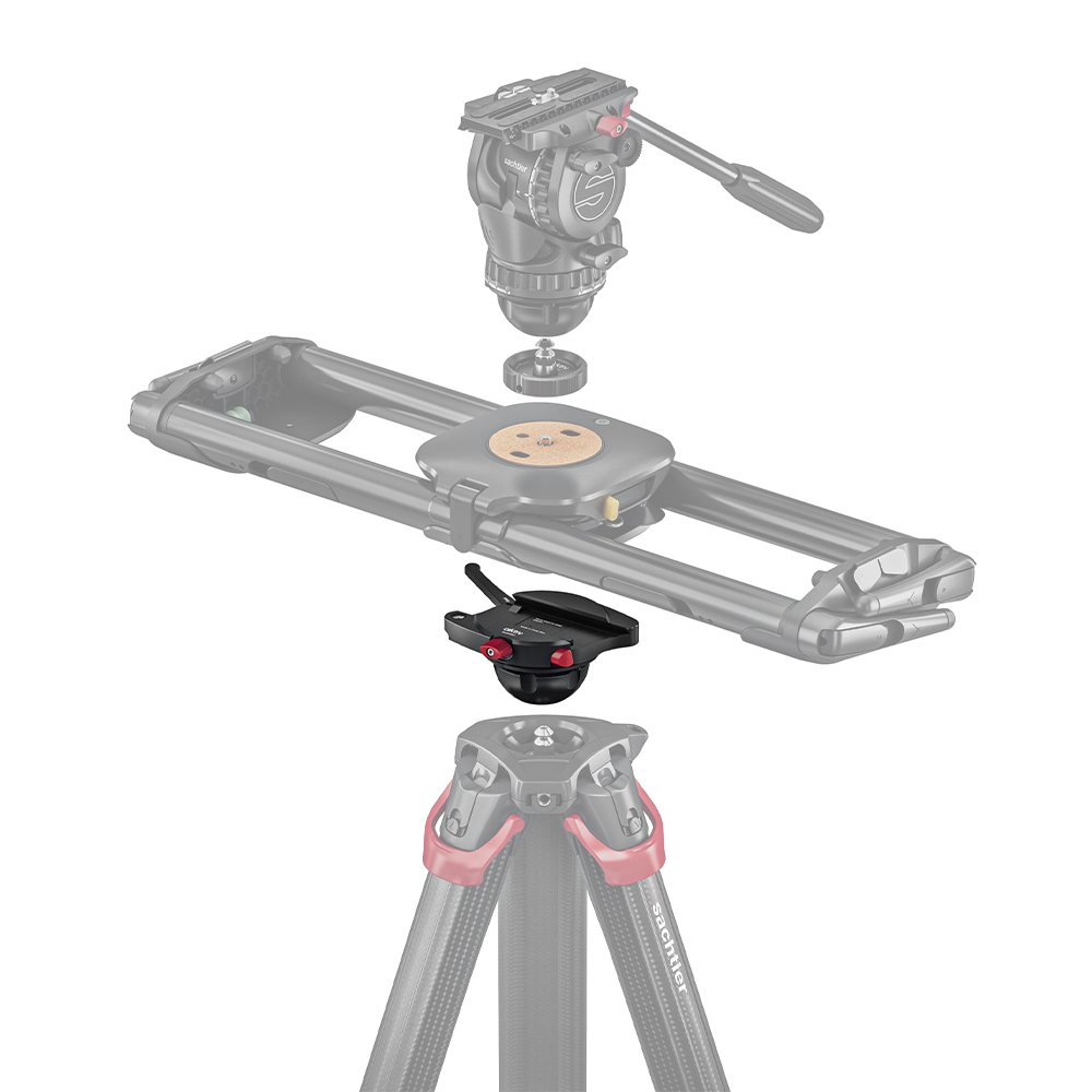 Sachtler -  Adaptor aktiv Slider auf 75 mm Stative