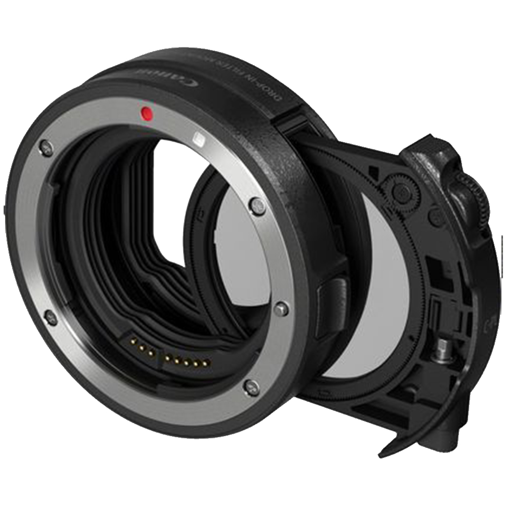 Canon - Bajonettadapter mit Einsteckfilter-Halter EF-EOS R mit Zirkularpolfilter A