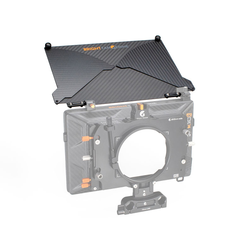 Bright Tangerine - Carbon Fibre Top Flag