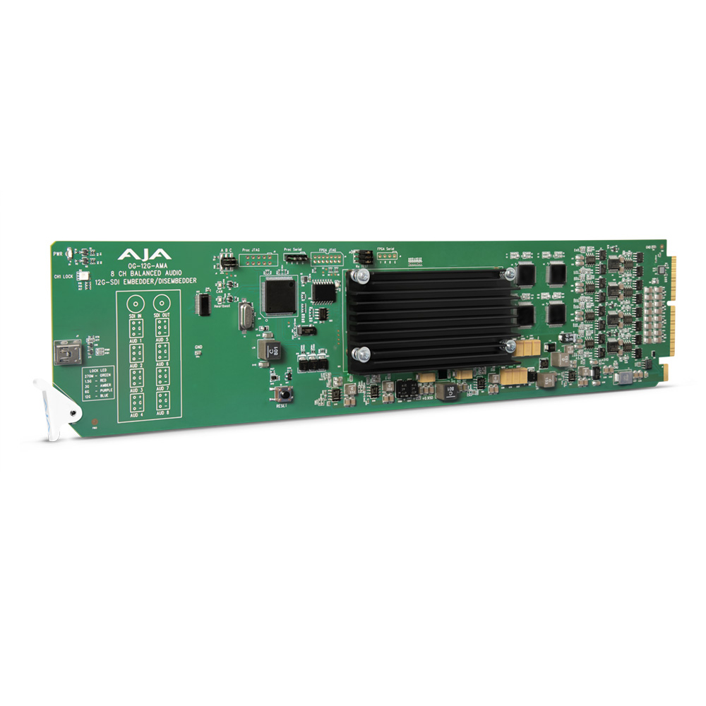 AJA - OpenGear 12-Kanal Analog Audio-Embedder/De-Embedder mit DashBoard support