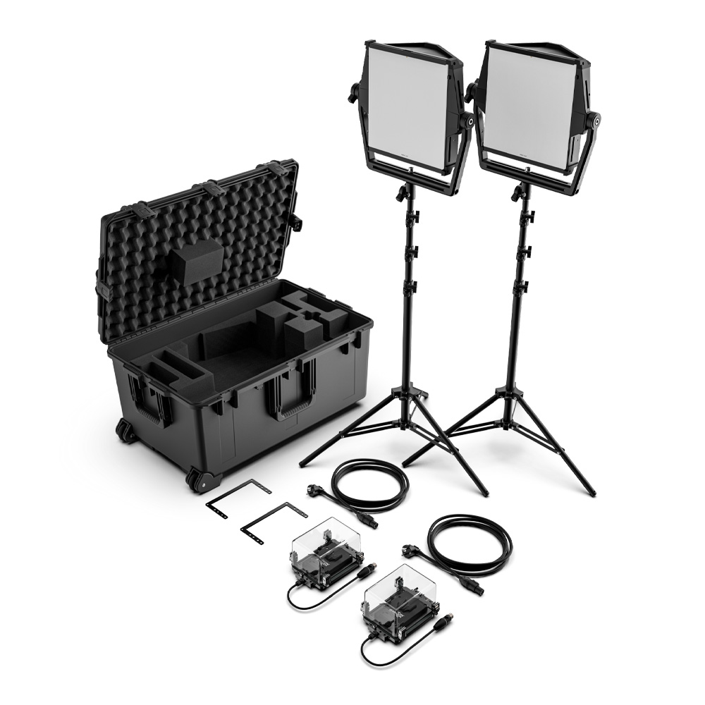Litepanels - Astra IP 1x1 Traveler Duo VM Kit w/ IP rated battery bracket