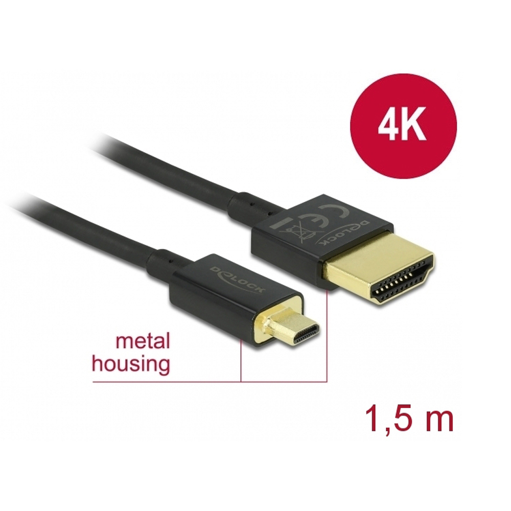 Mediatec - HDMI 2.0 Kabel A/D 1,5 m