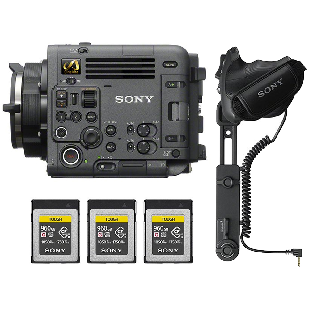 Sony - BURANO DOCU Kit + GP-VR100 + 3x CEB-960T Speicherkarten