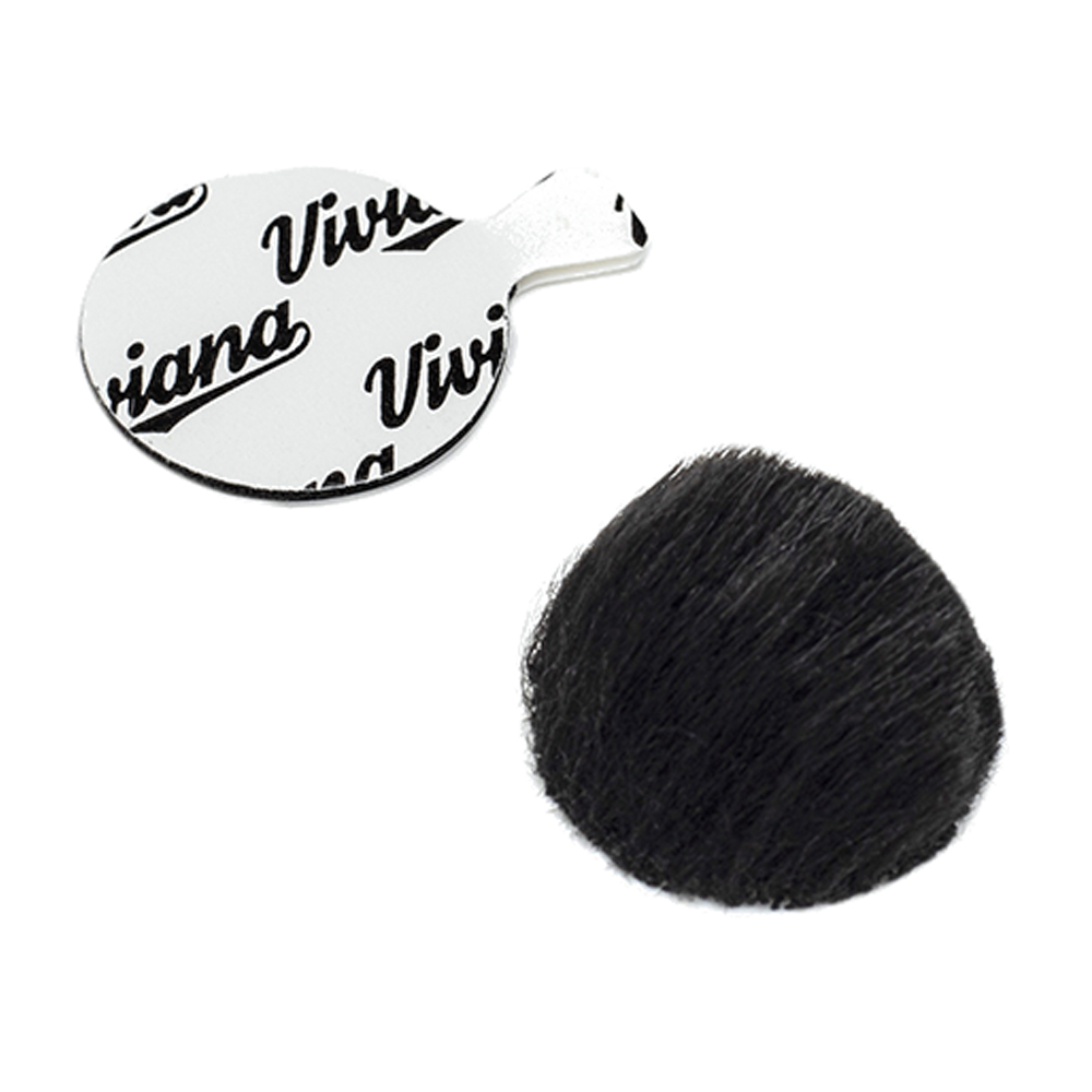 Viviana - Fur for Lav (Rund) - Schwarz