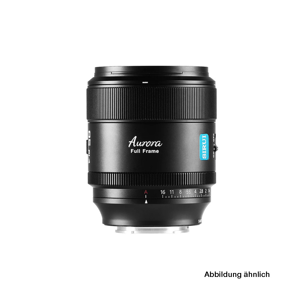 Sirui - Aurora 85mm F1.4 Auto Fokus Vollformat Objektiv spritzwassergeschützt (X Mount, Schwarz)
