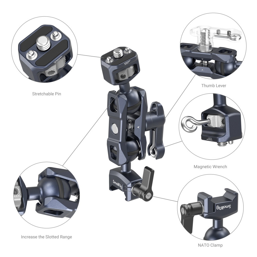 Smallrig - Magic Arm with Dual Ball Heads