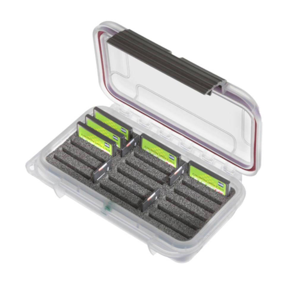 TAF CASE - 101FL mit CF & SD-Karten Inlay, transparent