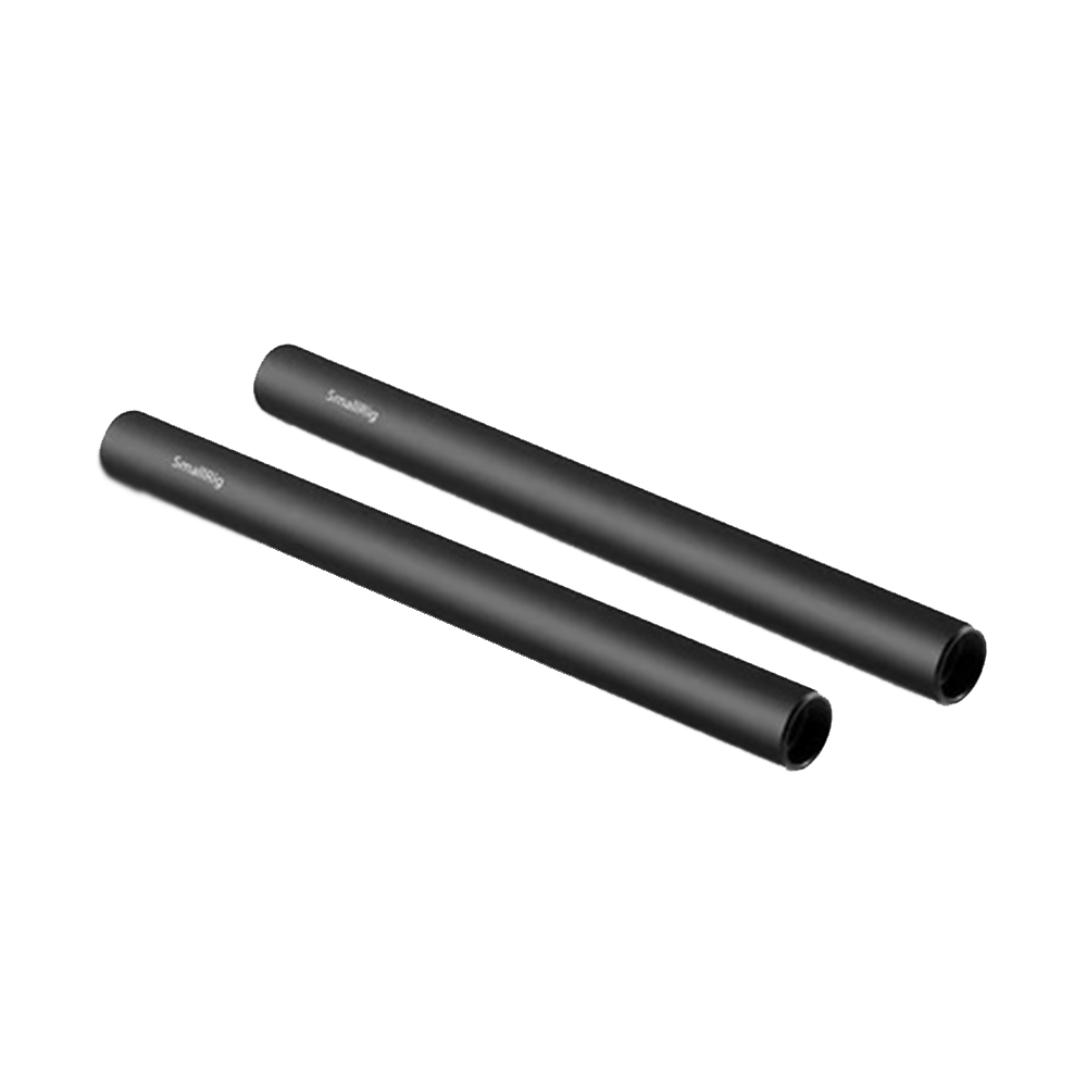SmallRig - 2pcs 15mm Black Aluminum Alloy Rod(M12-20cm) 8inch - 1051