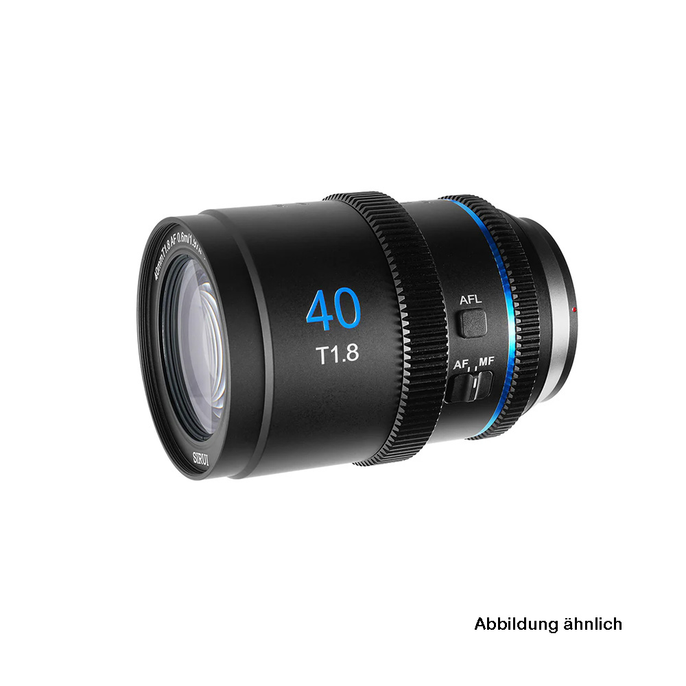 40AF133X-EB-1 Sirui - 40mm T1.8 1.33X S35 AF Anamorphic Lens (M4/3 mount, Blue Flare)