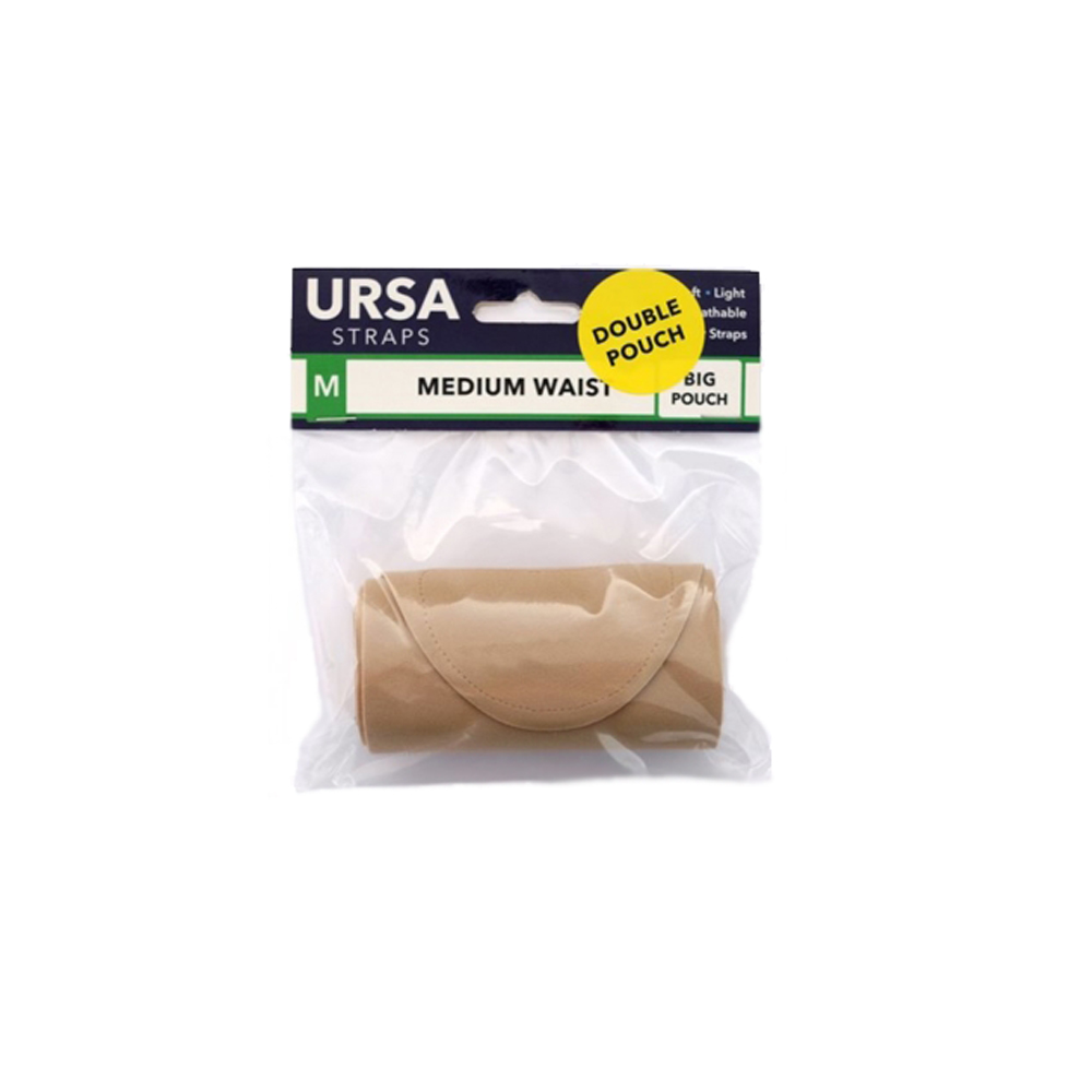 URSA STRAPS - Mediuml Waist / Double Pouch / Beige / 100 cm