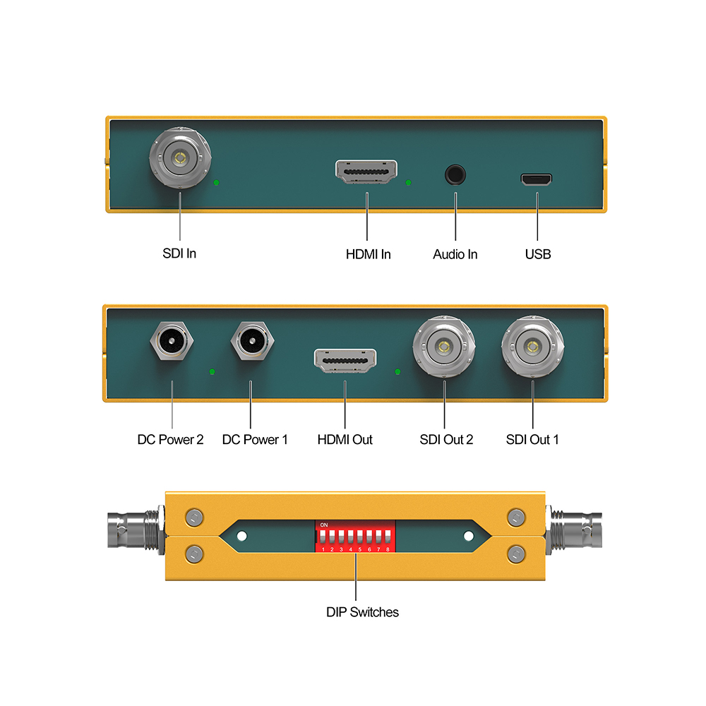 AVMATRIX - 3G-SDI/ HDMI Scaling Cross Converter