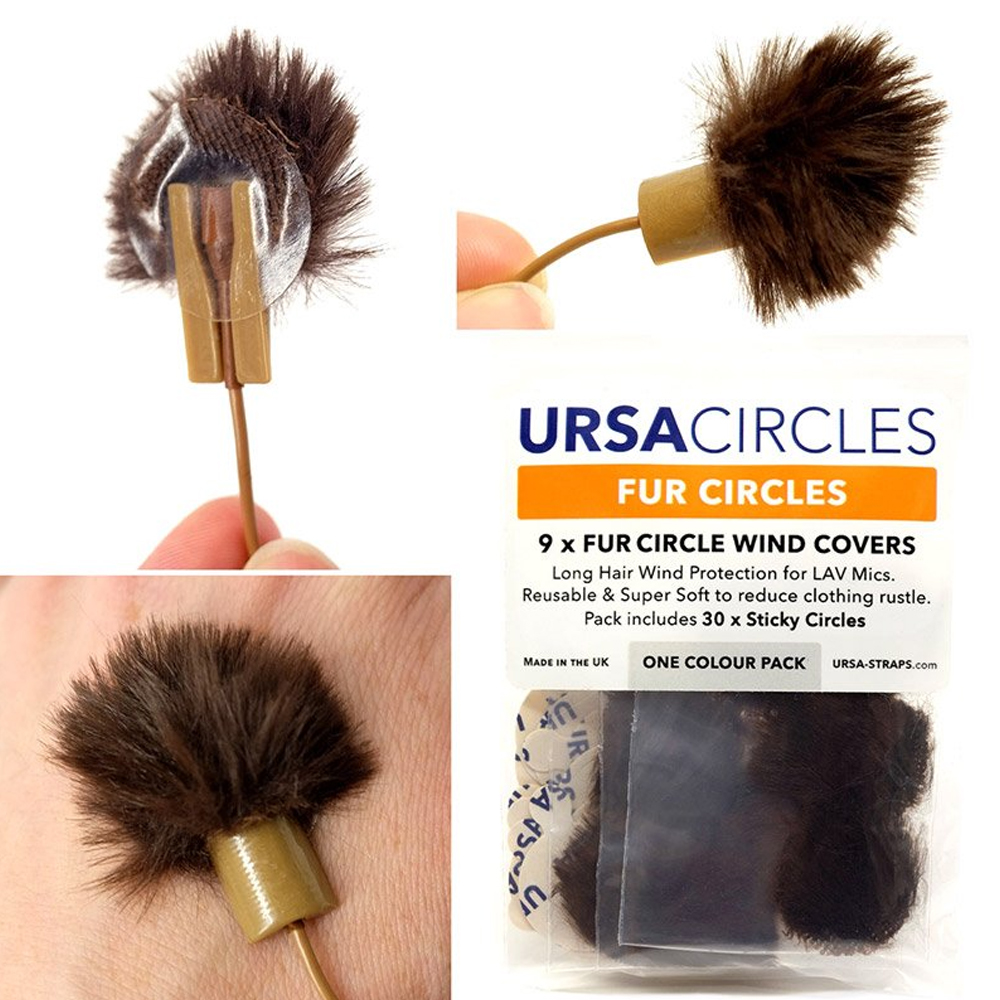 URSA - Fur Circle / 9x Fur Circle / 30x Stickies / Schwarz