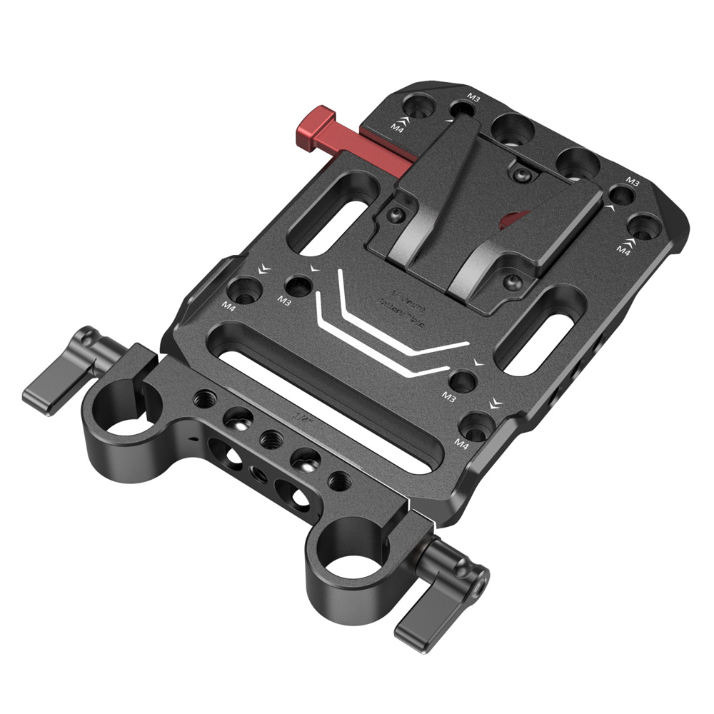 Smallrig - V Mount Battery Plate mit Dual 15mm Rod Clamp - 3016