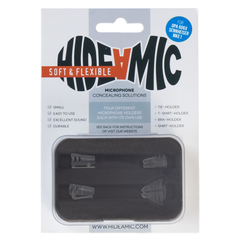 Hide a Mic - Concealer Set / DPA 6060 / MKE 1 / Soft Flexible / Transparent Hide a Mic - Concealer Set / DPA 6060 / MKE 1 / Soft Flexible / Transparent