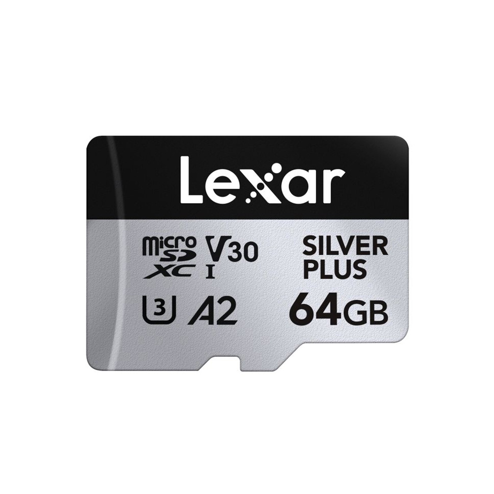 Lexar - microSDXC Silver Plus UHS-1 64GB V30 R205/W100MB/s
