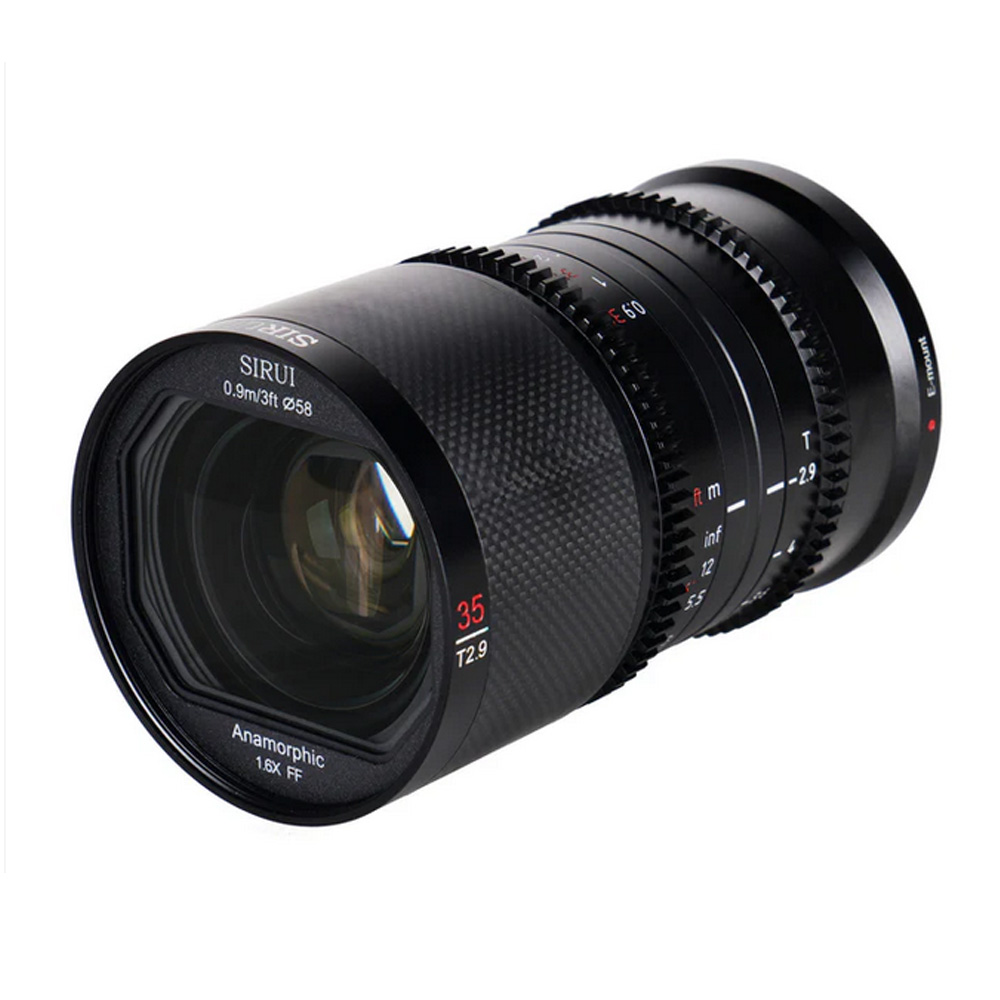 Sirui - Saturn 1.6x Carbon Fiber Vollformat Anamorpische Optik Set RF Mount (35mm, 50mm & 75mm, Neutral Flare)