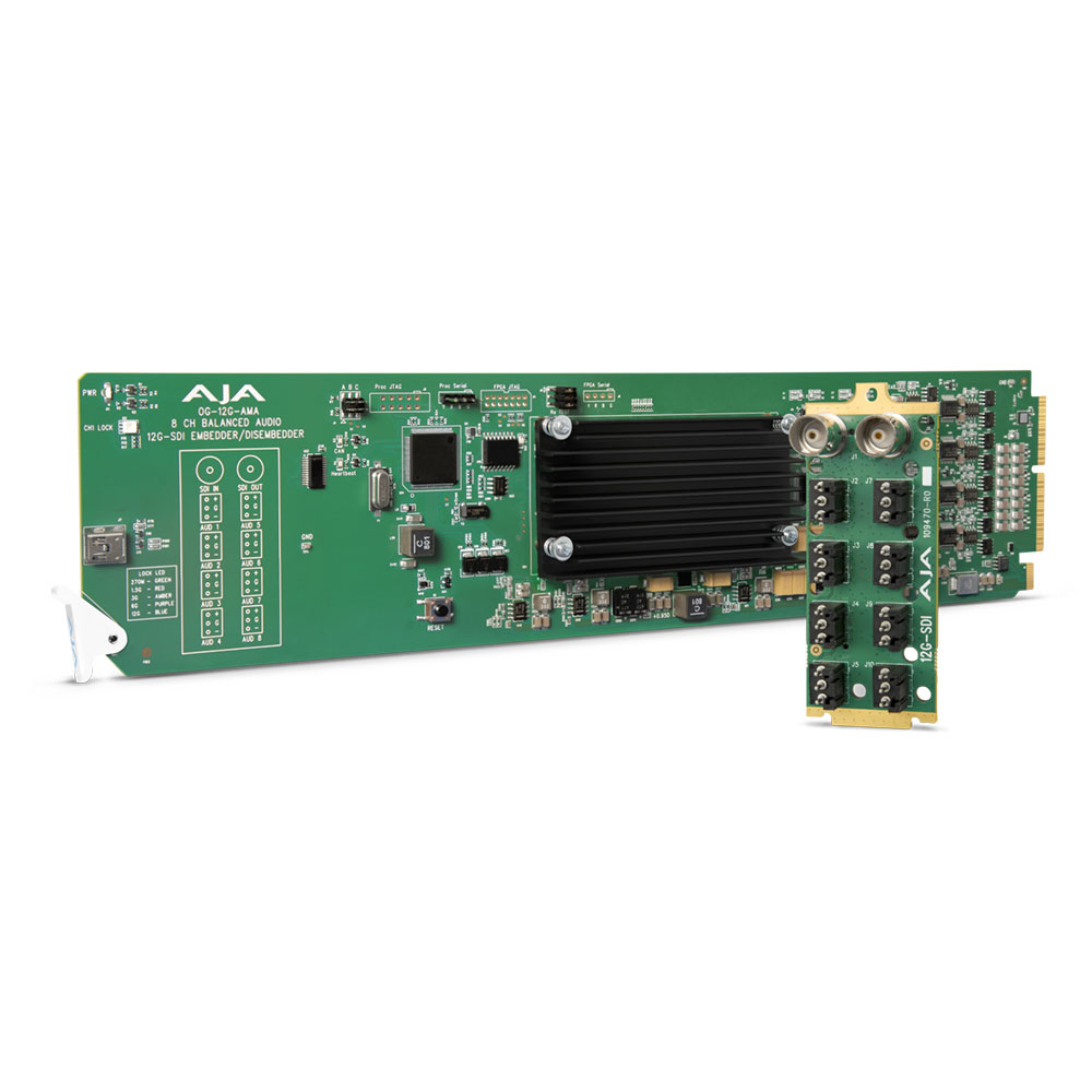 AJA - OpenGear 12-Kanal Analog Audio-Embedder/De-Embedder mit DashBoard support