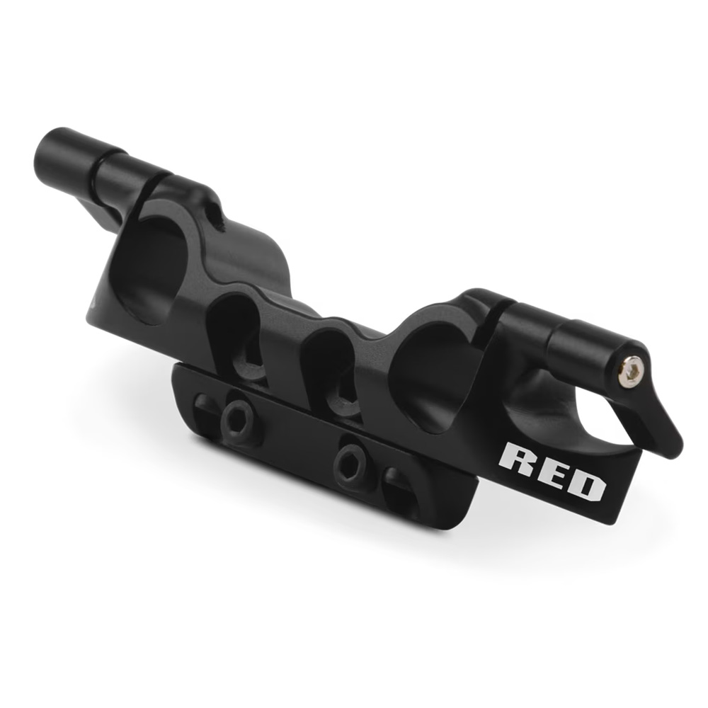 RED - V-RAPTOR XL Bottom 15mm LWS Rod Support Bracket
