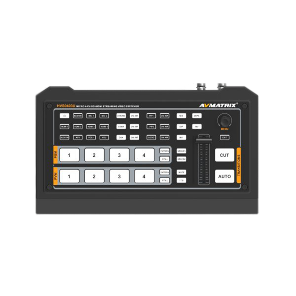 AVMATRIX - MICRO 4- CH SDI&HDMI LIVE STREAMING VIDEO SWITCHER