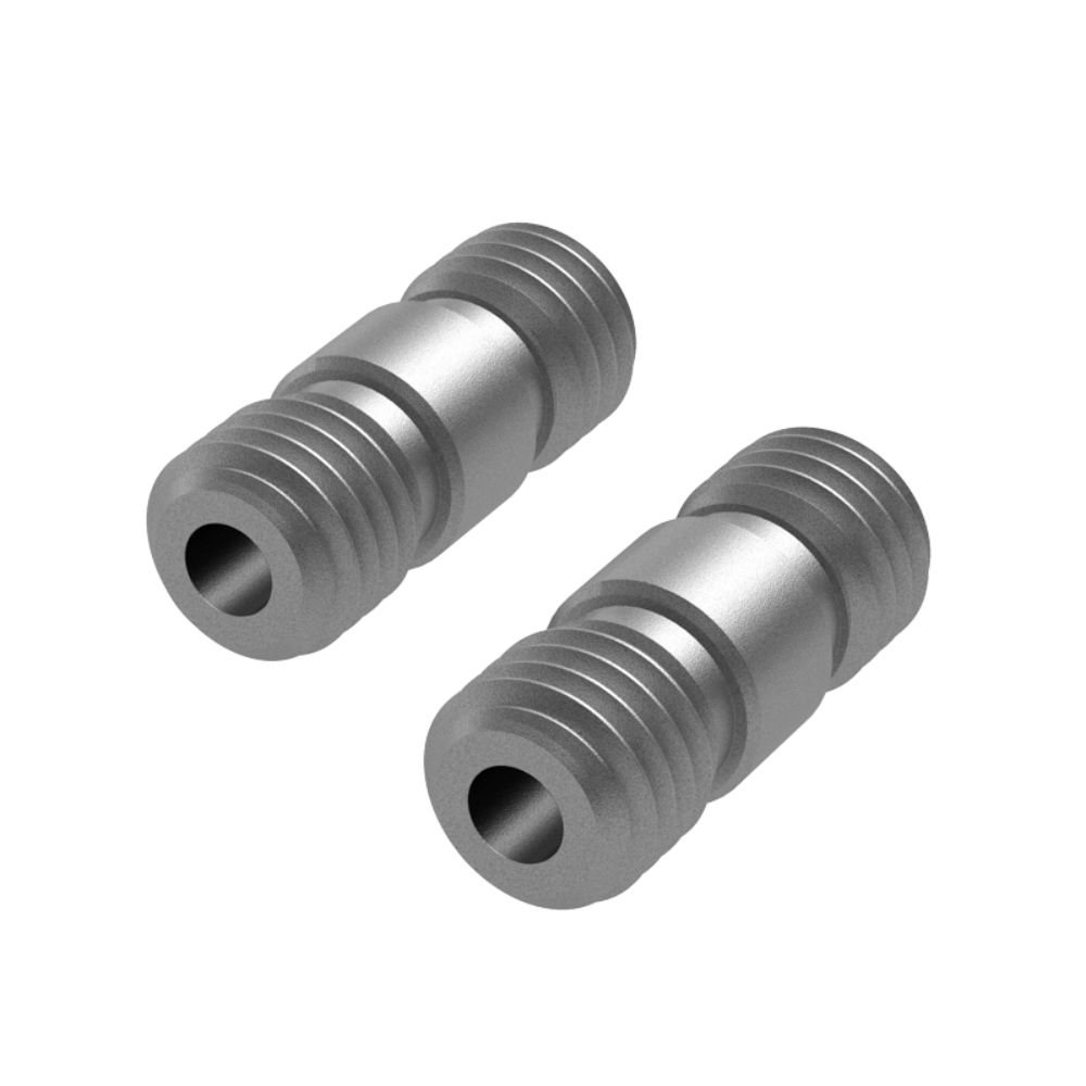 Bright Tangerine - Drumstix Structural Alloy Threaded 15mm Rod Joiner (Set of 2)