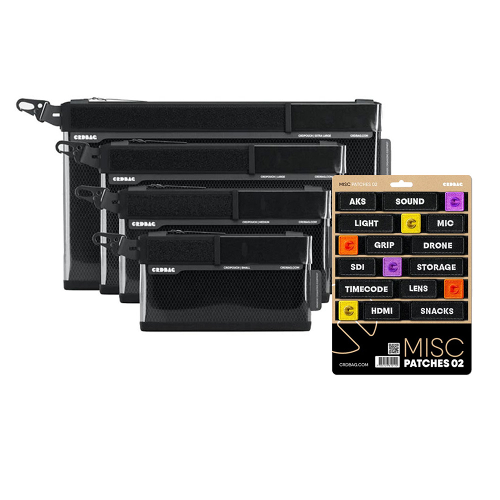 CRDBAG - CRDPOUCH 4 Größen Organizer - Kit + Patches MISC 02 GRATIS