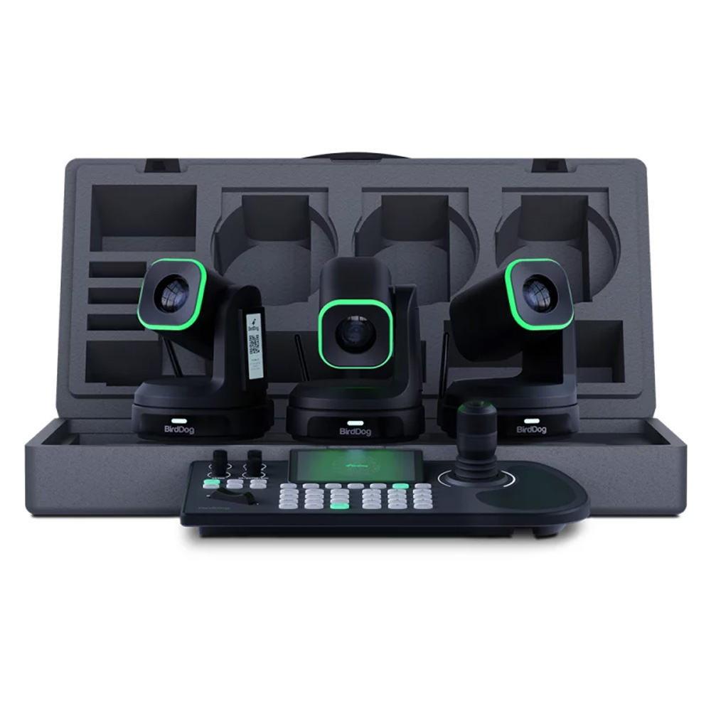 BirdDog - 3x BDX1B + 1x BDKBD Bundle (mit Schaumstoffbox) (schwarz)