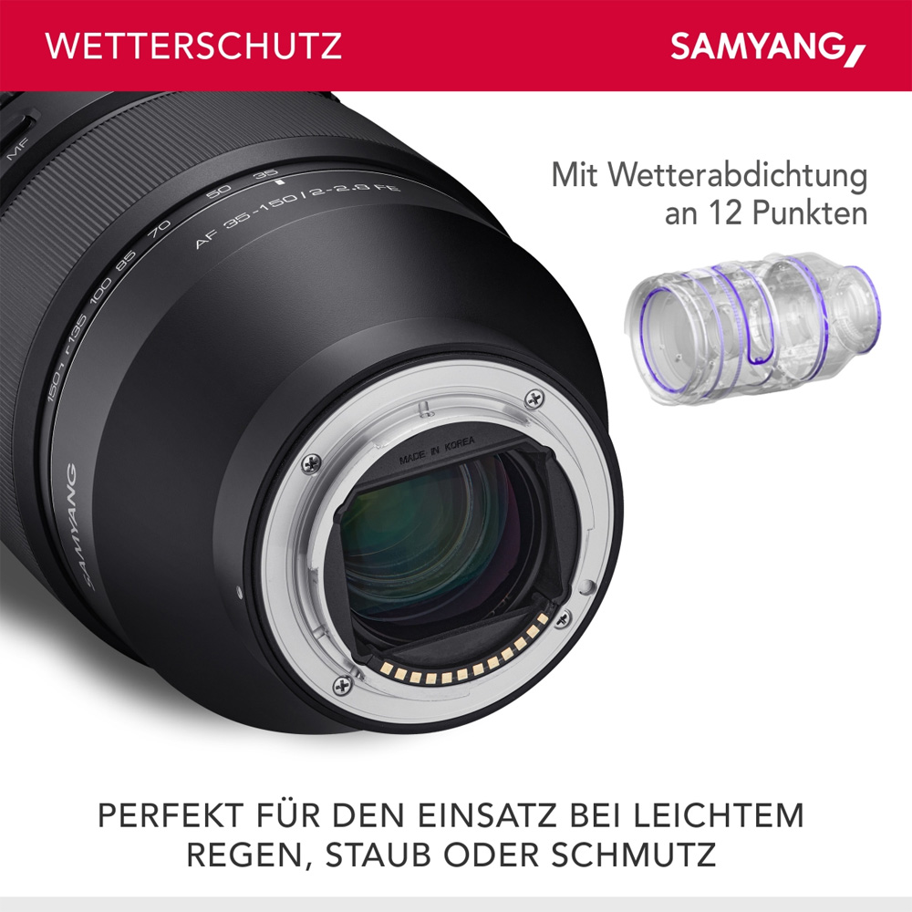 Samyang - 35-150mm  / F2.0 - 2.8 E Mount