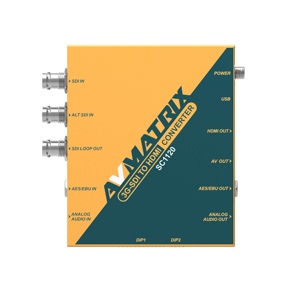 AVMATRIX - 3G-SDI to HDMI / AV Scalling Converter