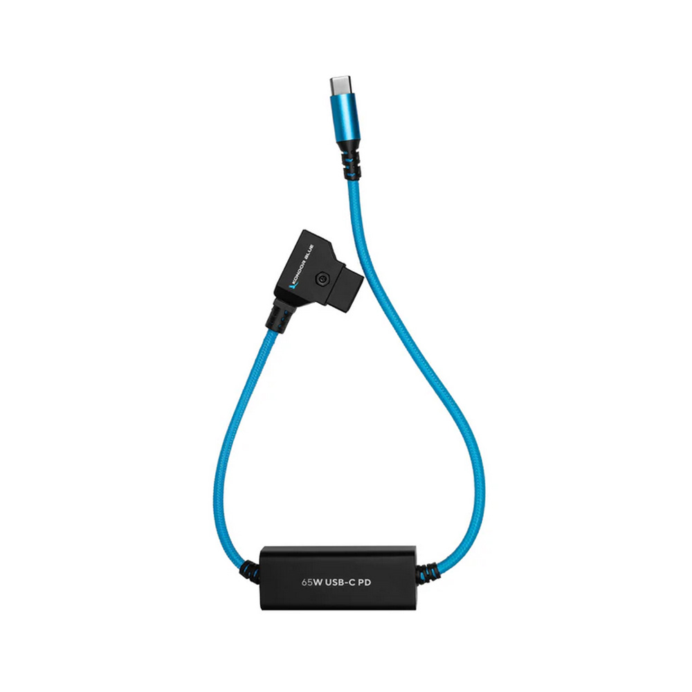 Kondor Blue - 16" D-Tap to USB C Power Delivery Cable (Kondor Blue)