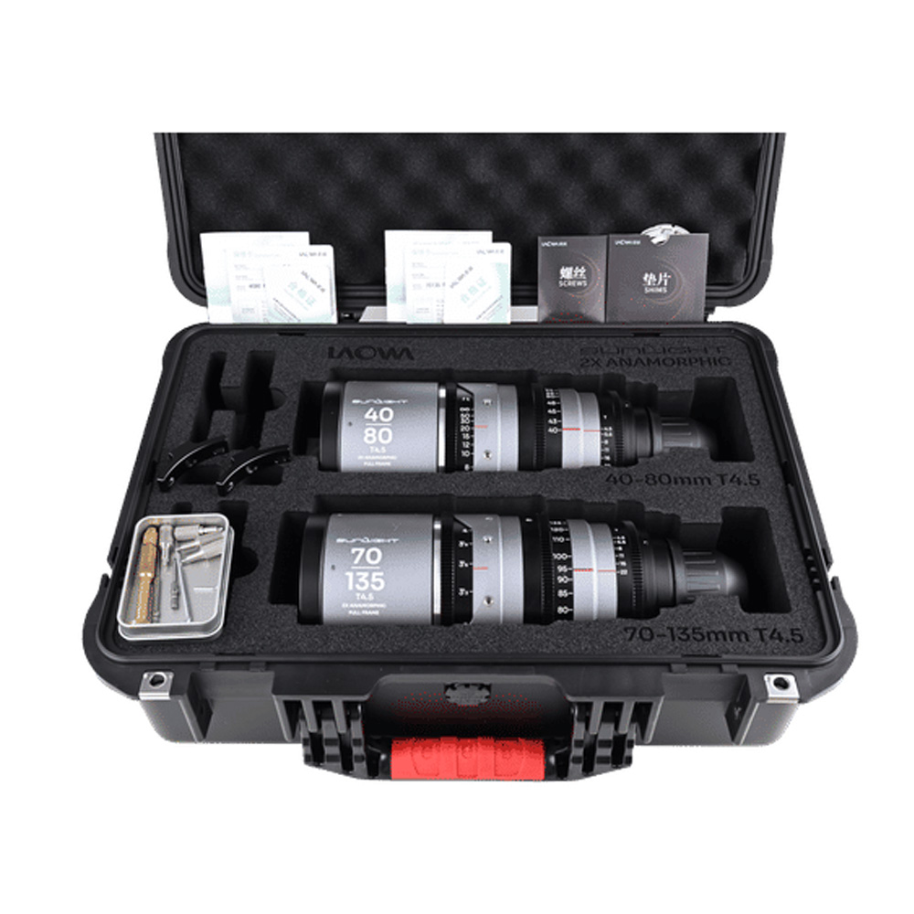 LAOWA - Sunlight Bundle 40-80/70-135mm T4.5 2x FF Anamorphic Zoom PL (Silver)