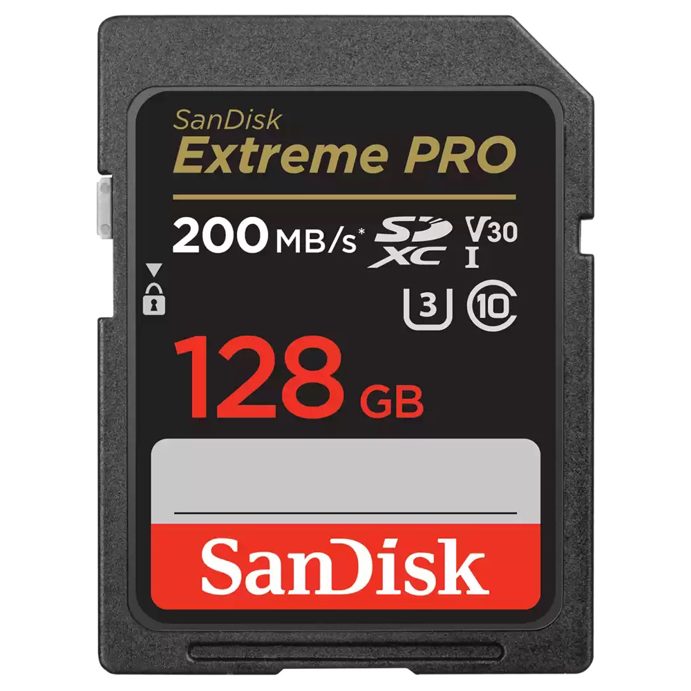 Sandisk - Extreme Pro SDXC 128 GB 200 MB/s V30