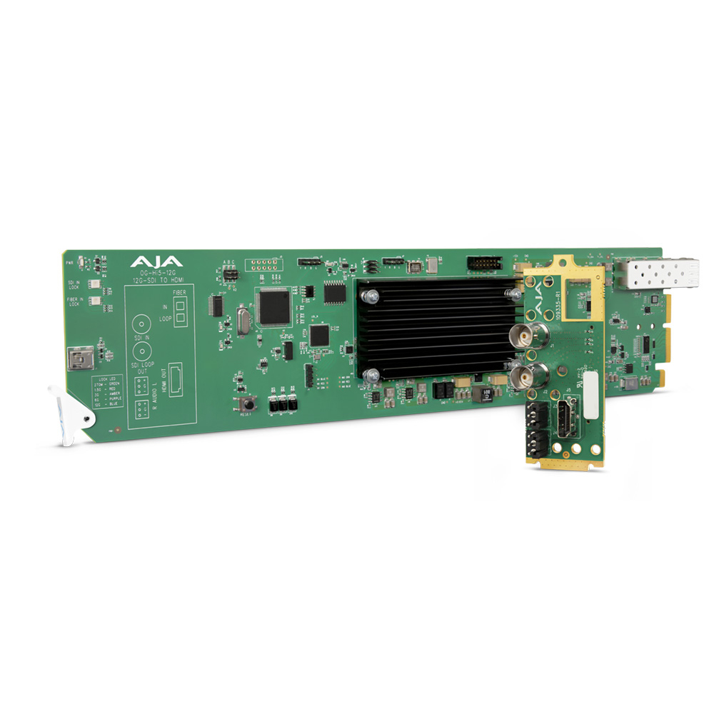 AJA - OpenGear 12G-SDI zu HDMI 2.0 Converter