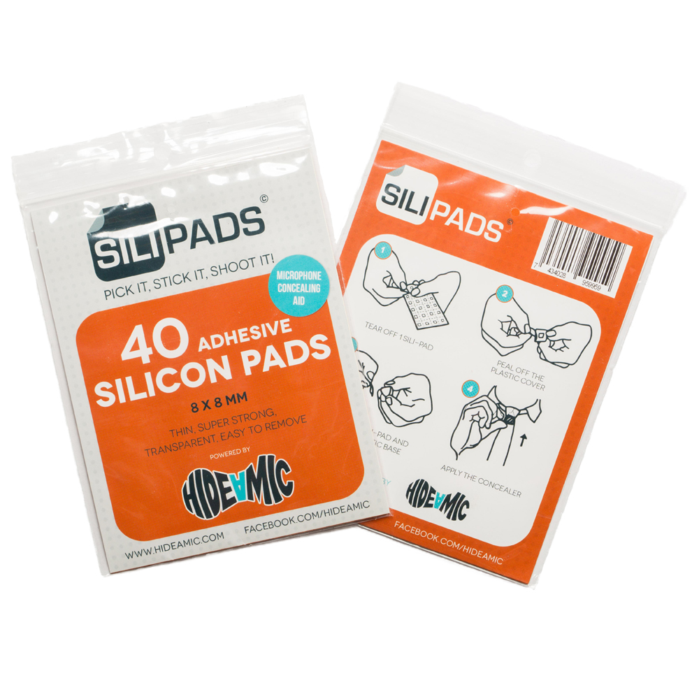 Hide a Mic - Sili-pad / Klebepads / 40 Stück