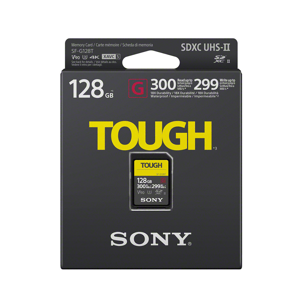 Sony - Pro Tough SDXC 128 GB  300 MB/s V90