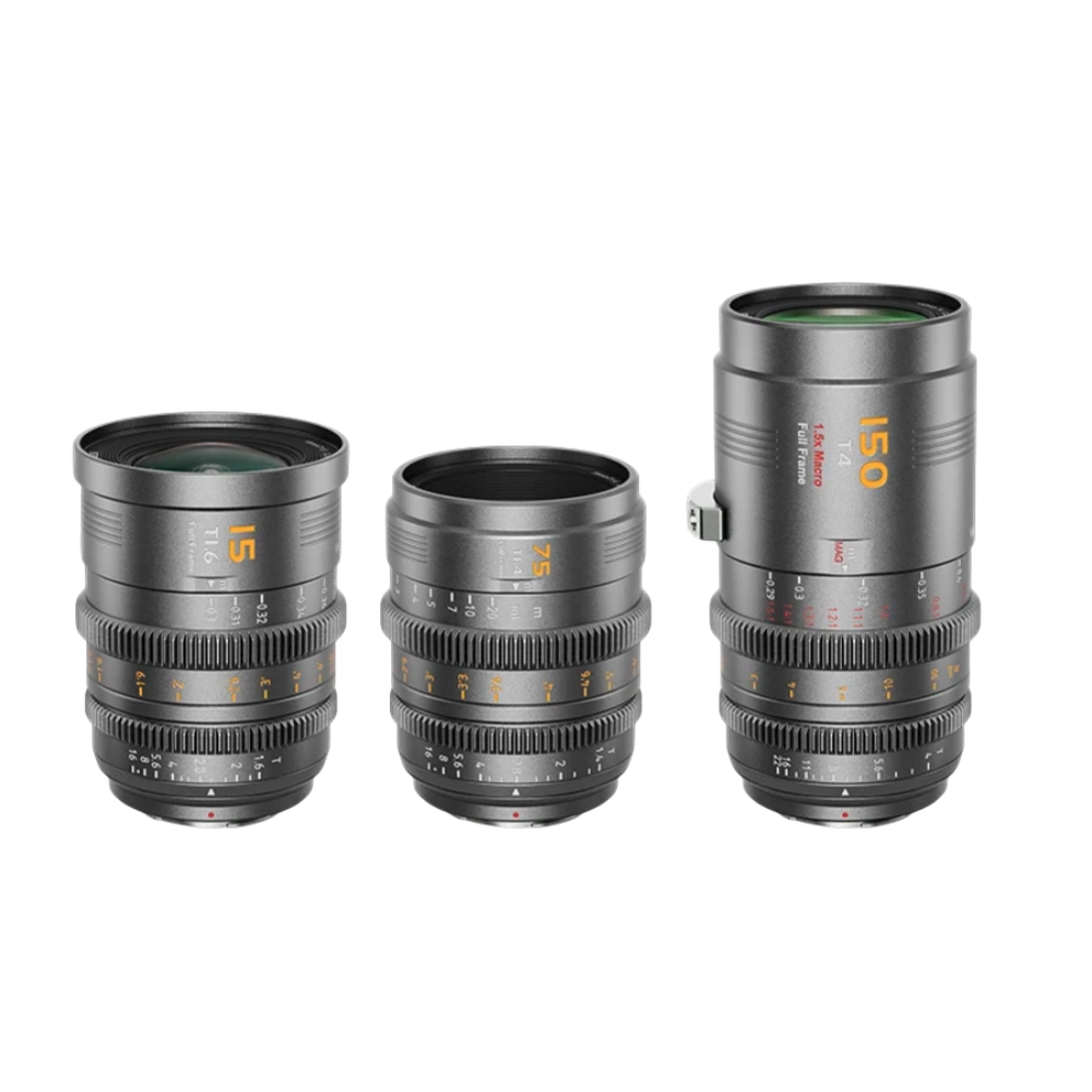 Sirui - Vision Prime 15/75/150mm T1.6/T1.4/T4 Full Frame Lens Kit