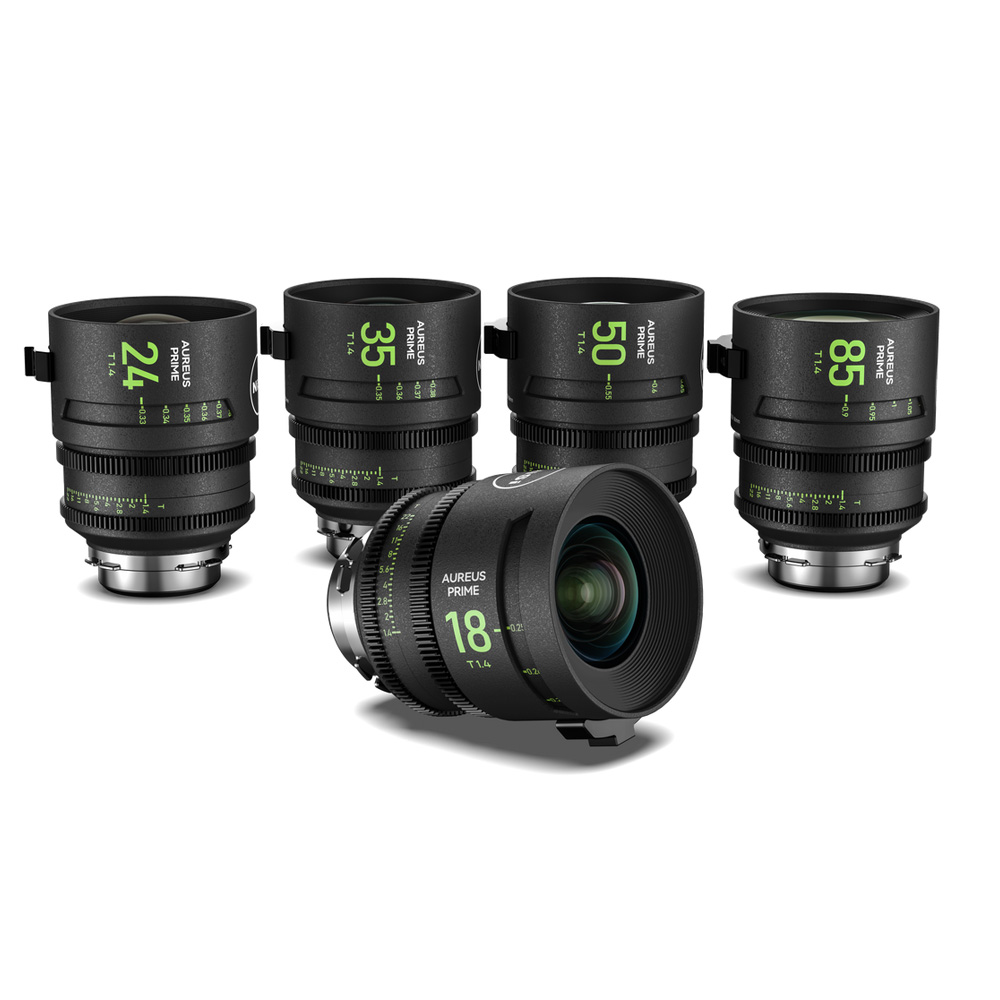 NiSi - Aureus Prime Cinema Lens Set T1.4 18/ 24/35/50/ 85 mm (mit PL-Mount)