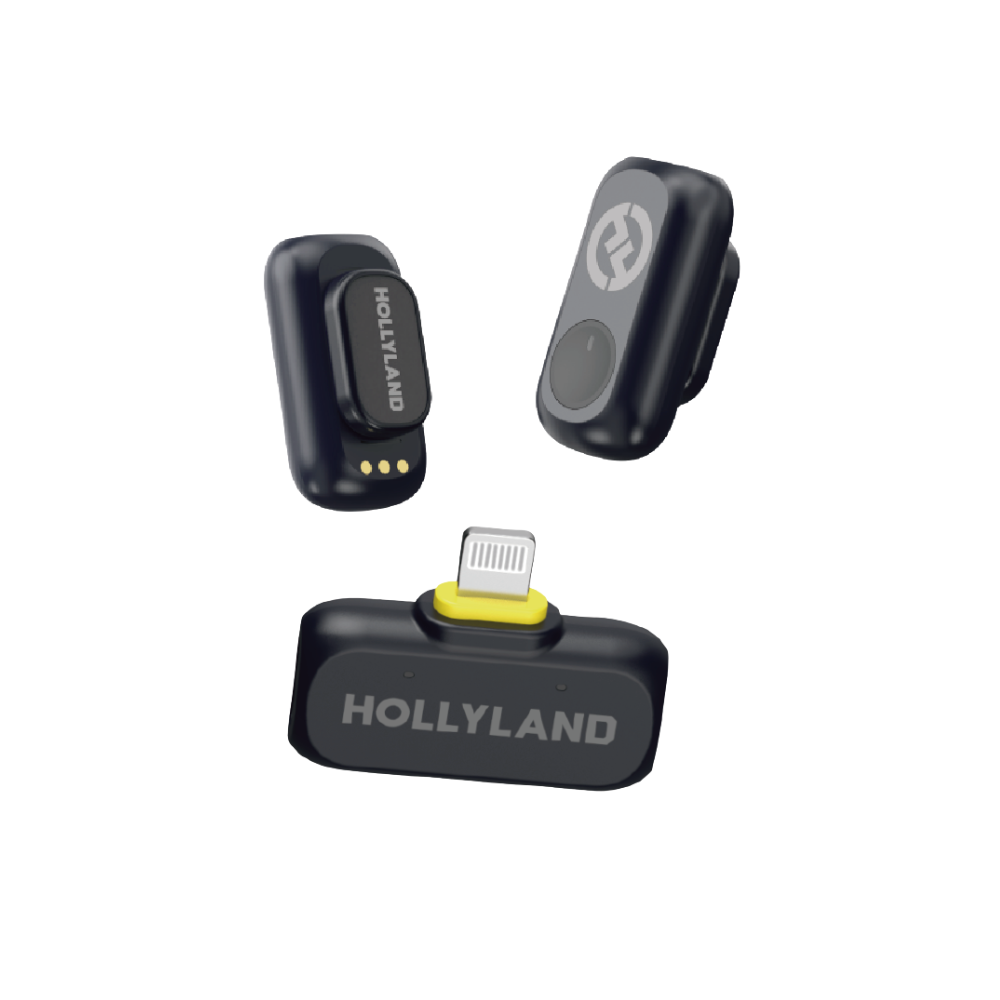 Lark A1 Mini Duo Lightning (2) Hollyland LARK A1 Mini Duo – Wireless Mikrofon (Lightning)
