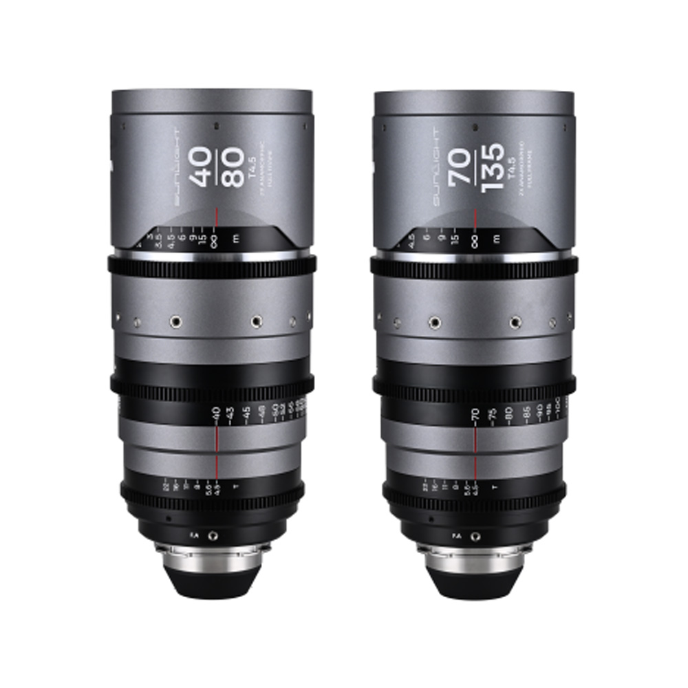 LAOWA - Sunlight Bundle 40-80/70-135mm T4.5 2x FF Anamorphic Zoom PL (Silver)